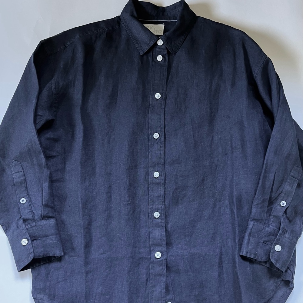 J Crew Relaxed-fit Baird McNutt Irish linen shirt Size 2P - NWT
